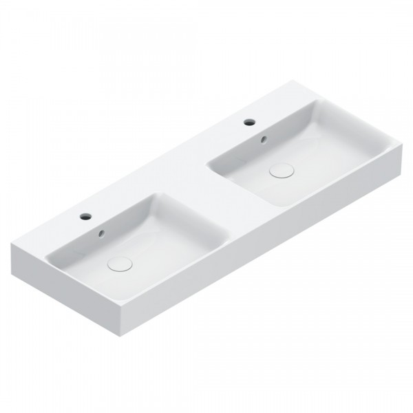 Catalano Premium umywalka 120x47 cm podwójna prostokątna biała 0221222001