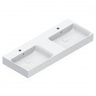 Catalano Premium umywalka 120x47 cm podwójna prostokątna biała 0221222001
