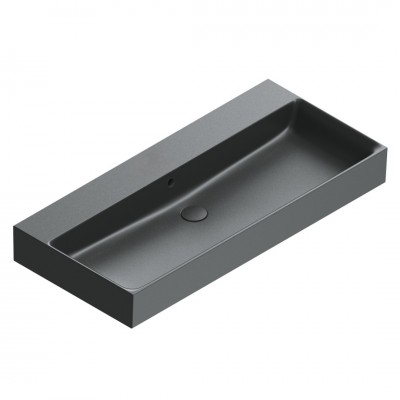 Catalano Premium umywalka 100x47 cm prostokątna czarny mat 0221000022