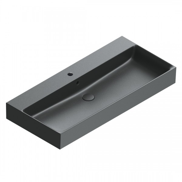 Catalano Premium umywalka 100x47 cm prostokątna czarny mat 0221001022