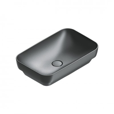 Catalano Green umywalka wpuszczana 60x38 cm owalna czarny mat 0424600022