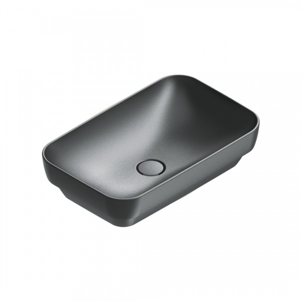 Catalano Green umywalka wpuszczana 60x38 cm owalna czarny mat 0424600022