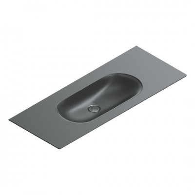 Catalano Sfera umywalka 125x50 cm prostokątna czarny mat 0521260022