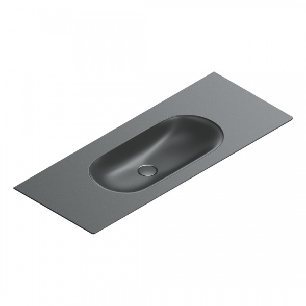 Catalano Sfera umywalka 125x50 cm prostokątna czarny mat 0521260022