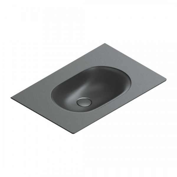 Catalano Sfera umywalka 75x50 cm prostokątna czarny mat 0520760022