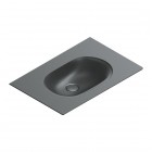 Catalano Sfera umywalka 75x50 cm prostokątna czarny mat 0520760022