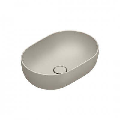 Catalano Sfera umywalka nablatowa 50x35 cm owalna sabbia mat 0522500029