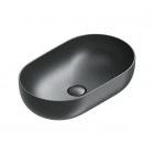Catalano Sfera umywalka nablatowa 60x37 cm owalna czarny mat 0522610022
