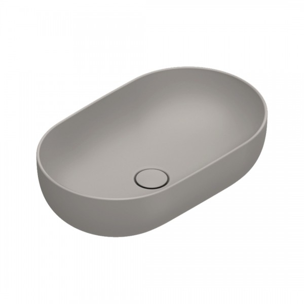Catalano Sfera umywalka nablatowa 60x37 cm owalna tortora mat 0522610032