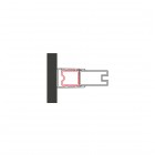 Sanswiss profil poszerzający 25 mm srebrny polerowany ACA1.50.2000