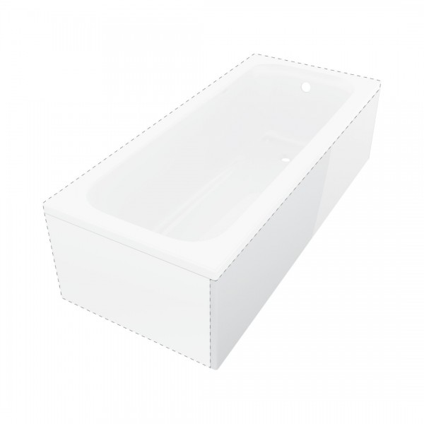 Deante Prizma obudowa frontowa do wanny 180 cm biała KTJD018O