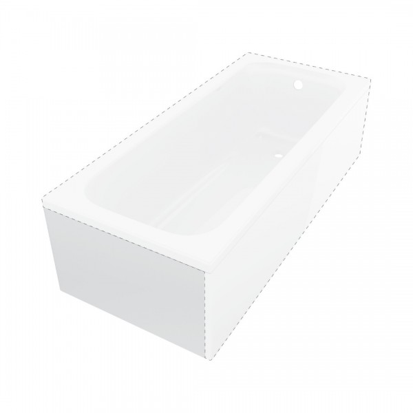 Deante Prizma boczna do wanny 180 cm biała KTJK018O