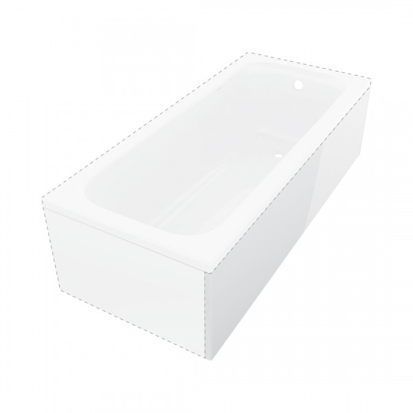 Deante Prizma obudowa frontowa do wanny 140 cm biała KTJD014O