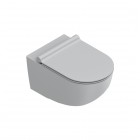 Catalano Sfera muszla WC wisząca New Flush z deską WC wolnopadającą szary mat 1VSF54RCS+9056060000+5SCSTPCS