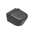 Catalano Zero miska WC wisząca Silentech z deską WC wolnoopadającą czarny mat 0111550022+9056060000+5SCSTPNS