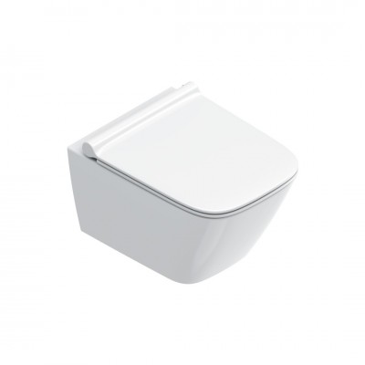 Catalano Green muszla WC wisząca Silentech z deską WC wolnoopadającą biała 0411500001+9056060000+0451200001