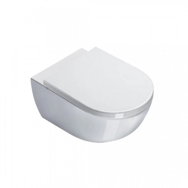 Catalano Sfera muszla WC wisząca New Flush z deską WC wolnoopadającą biała 1VSF54R00+9056060000+0551300001