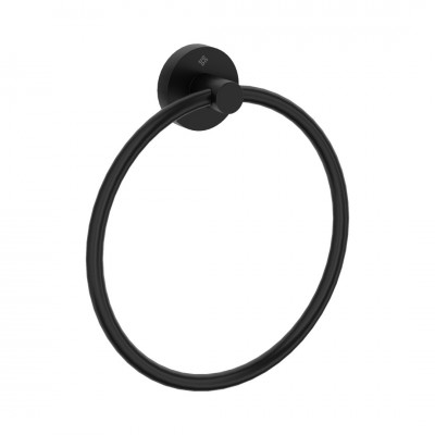 Deante Jasmin wieszak na ręcznik okrągły czarny mat ADJ_N611