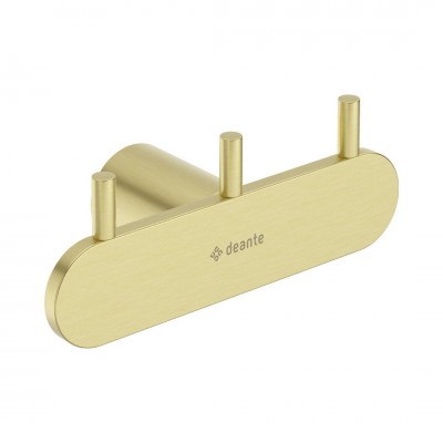 Deante Round haczyk potrójny złoto szczotkowane ADR_R131