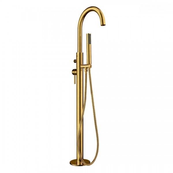 Oltens Molle bateria wannowa wolnostojąca złoto szczotkowane 34300810