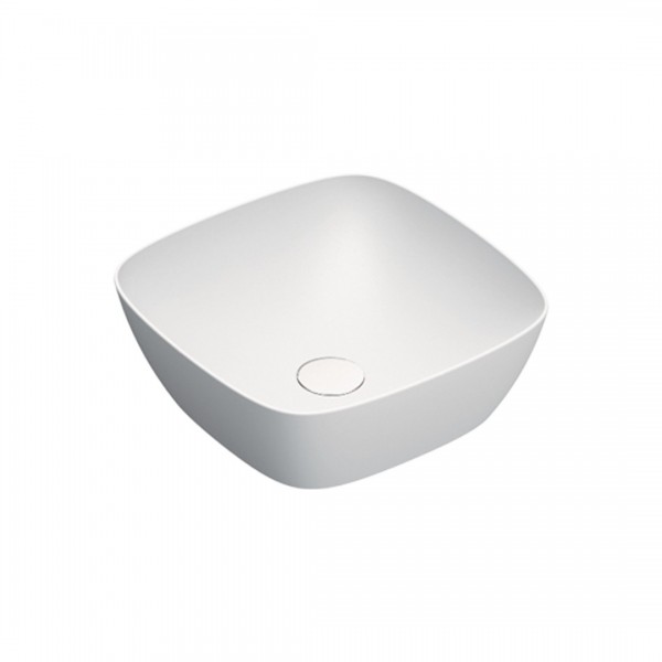 Catalano Alvea umywalka nablatowa 40x40 cm kwadratowa biały mat 0622400021