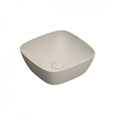 Catalano Alvea umywalka nablatowa 40x40 cm kwadratowa sabbia mat 0622400029