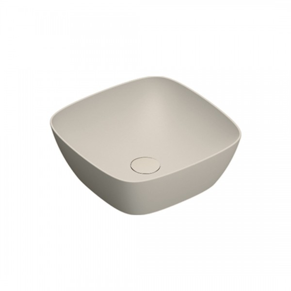 Catalano Alvea umywalka nablatowa 40x40 cm kwadratowa sabbia mat 0622400029