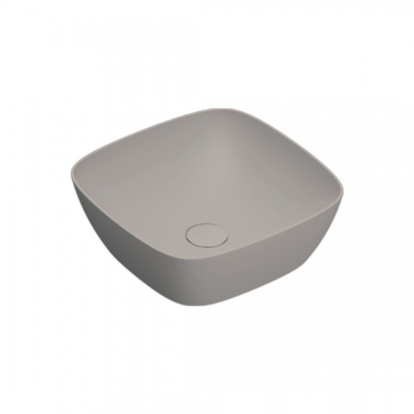 Catalano Alvea umywalka nablatowa 40x40 cm kwadratowa tortora mat 0622400032