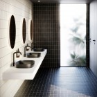 Catalano Alvea umywalka wpuszczana 60x38 cm owalna czarny mat 0624600022