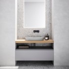 Catalano Alvea umywalka wpuszczana 60x38 cm owalna szary mat 0624600023