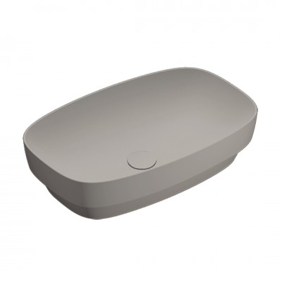 Catalano Alvea umywalka wpuszczana 60x38 cm owalna tortora mat 0624600032