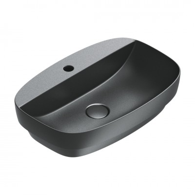 Catalano Alvea umywalka wpuszczana 60x40 cm owalna czarny mat 0625601022