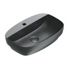 Catalano Alvea umywalka wpuszczana 60x40 cm owalna czarny mat 0625601022