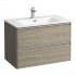 Laufen Palace zestaw łazienkowy 80 cm umywalka z szafką jasny wiąz H8607052621041