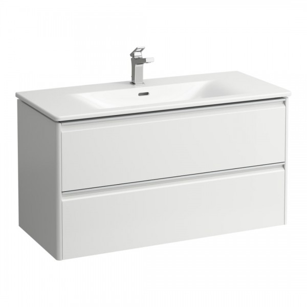 Laufen Palace zestaw łazienkowy 100 cm umywalka z szafką biały połysk H8607072611041