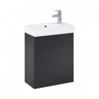 Roca Mini-N zestaw łazienkowy 45 cm umywalka z szafką czarny mat A852445532