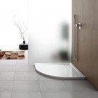 Sanswiss Livada brodzik półokrągły 90x90 cm konglomeratowy biały W20R5509004