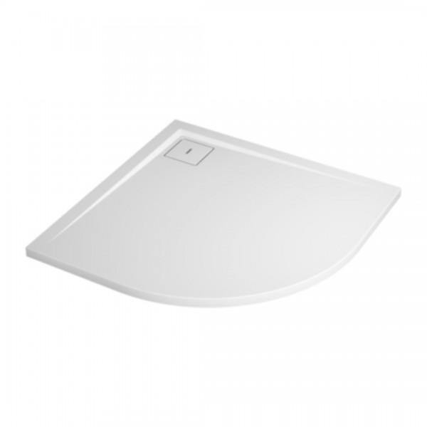 Sanswiss Livada brodzik półokrągły 80x80 cm konglomeratowy biały W20R5508004