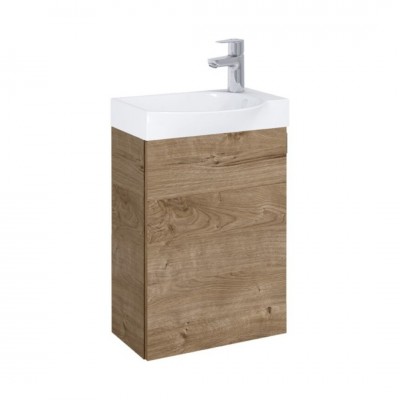 Roca Ravell zestaw łazienkowy 45 cm umywalka z szafką dąb Canela A852448808