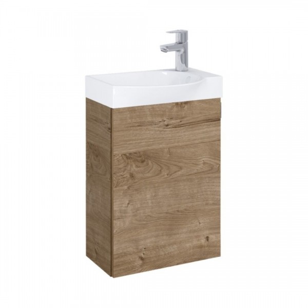 Roca Ravell zestaw łazienkowy 45 cm umywalka z szafką dąb Canela A852448808