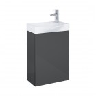 Roca Ravell zestaw łazienkowy 45 cm umywalka z szafką antracyt połysk A852448153