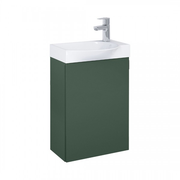 Roca Ravell zestaw łazienkowy 45 cm umywalka z szafką zielony mat A852448534