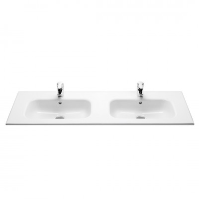 Roca Victoria umywalka 120x46 cm podwójna meblowa prostokątna biała A32799A000