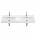 Roca Ona umywalka 120x46 cm podwójna meblowa prostokątna biała A32768B004