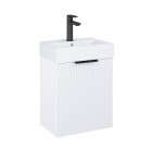 Roca Reff zestaw łazienkowy 45 cm umywalka z szafką biały połysk A852446529