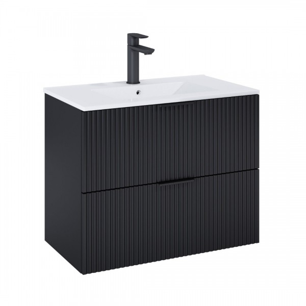 Roca Reff szafka podumywalkowa 80 cm czarny mat A857955532