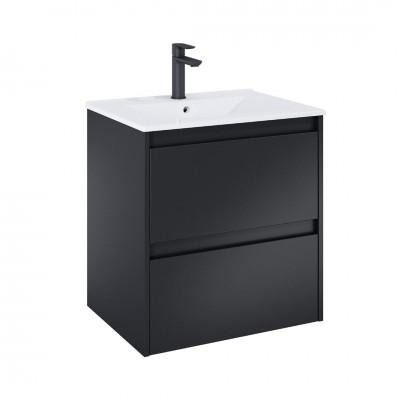 Roca Claudia szafka podumywalkowa 60 cm czarny mat A857794532