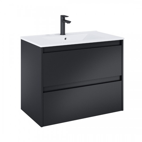 Roca Claudia szafka podumywalkowa 80 cm czarny mat A857795532