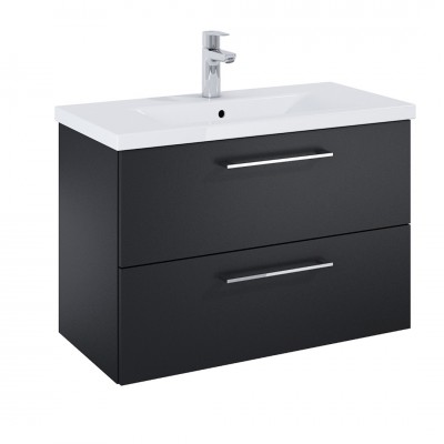 Roca Roma Compacto szafka podumywalkowa 80 cm czarny mat A857953532