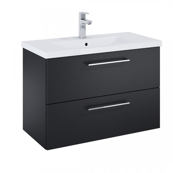 Roca Roma Compacto szafka podumywalkowa 80 cm czarny mat A857953532